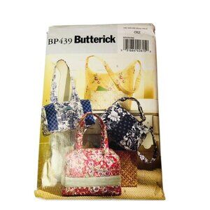 Butterick Sewing Pattern BP439 Handbags Purses Uncut